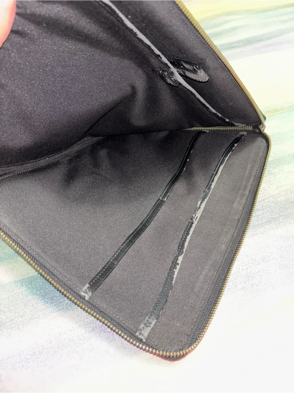 Coach Tech Case Signature Canvas Charcoal Black